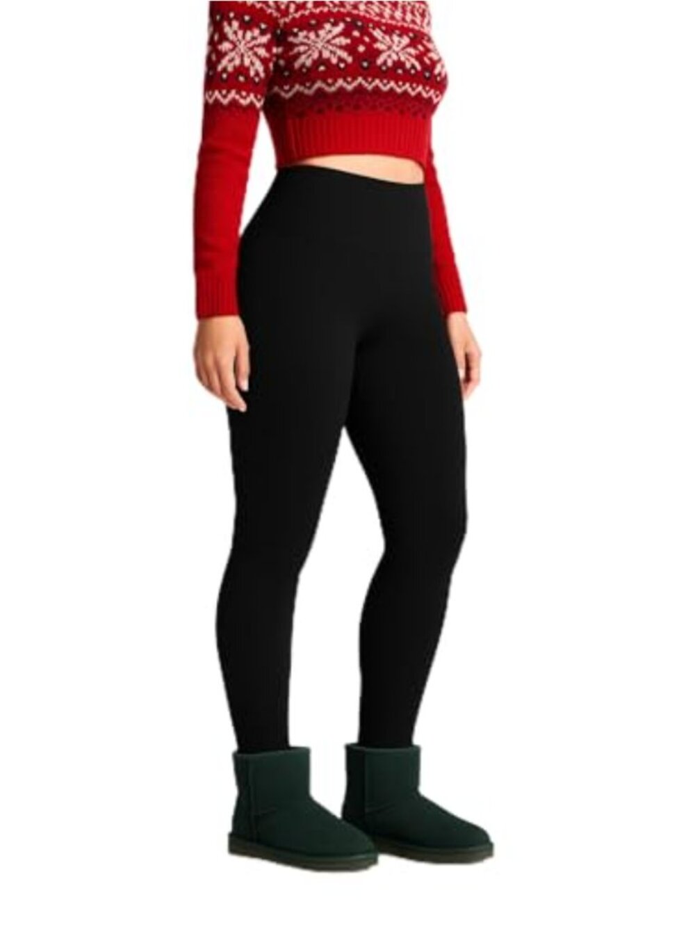 Ultra-Warm Fleece Lined High Waist Leggings 4-Way Stretch Thermal Tights